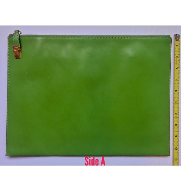 Authentic Prada Vitello Pocket Clutch, Leather *RARE COLOR* - Picture 2 of 7